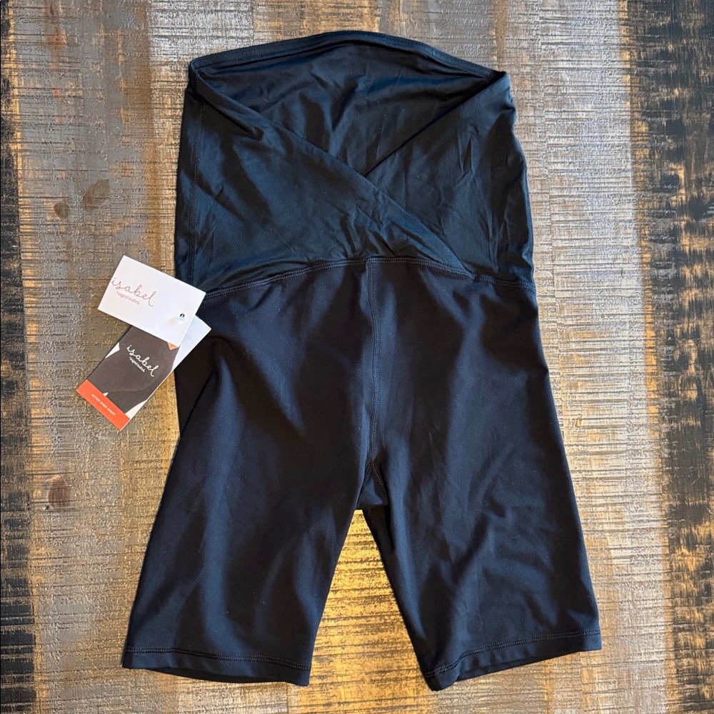 NWT Isabel by Ingrid & Isabel Maternity Bike Shorts Size XS Black